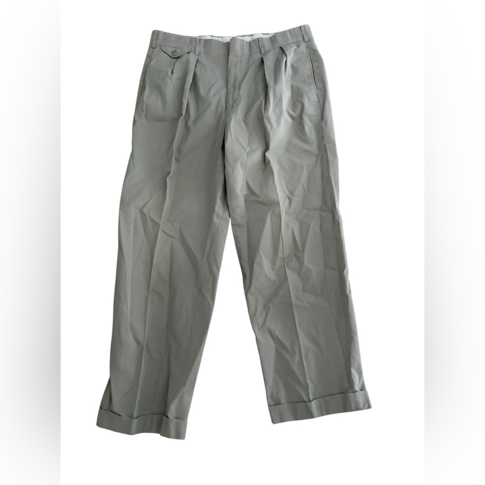 Brooks Brothers Light Gray Beige Khaki Dress Trousers Pants